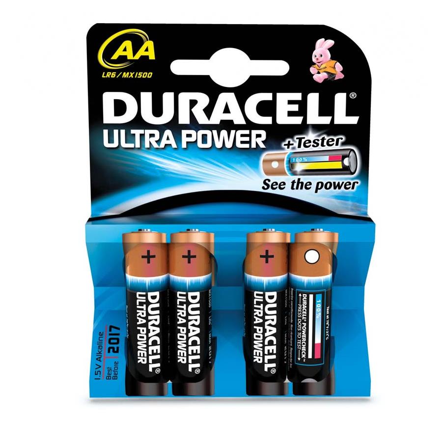 PETEX Zubehoer Batterien Duracell Ultra Power AA