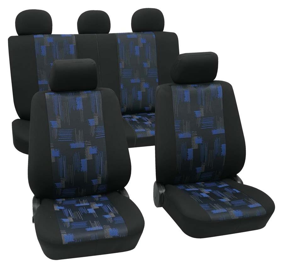 PETEX Sitzbezug Business Class Isar blau Komplettset_SAB2-Vario-Plus