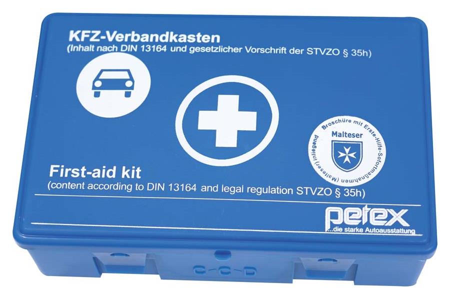 PETEX Sicherheitszubehoer Verbandkasten blau