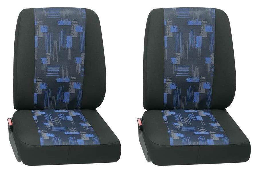 PETEX Sitzbezug Business Class Isar blau Einzelsitz_2x_vorne