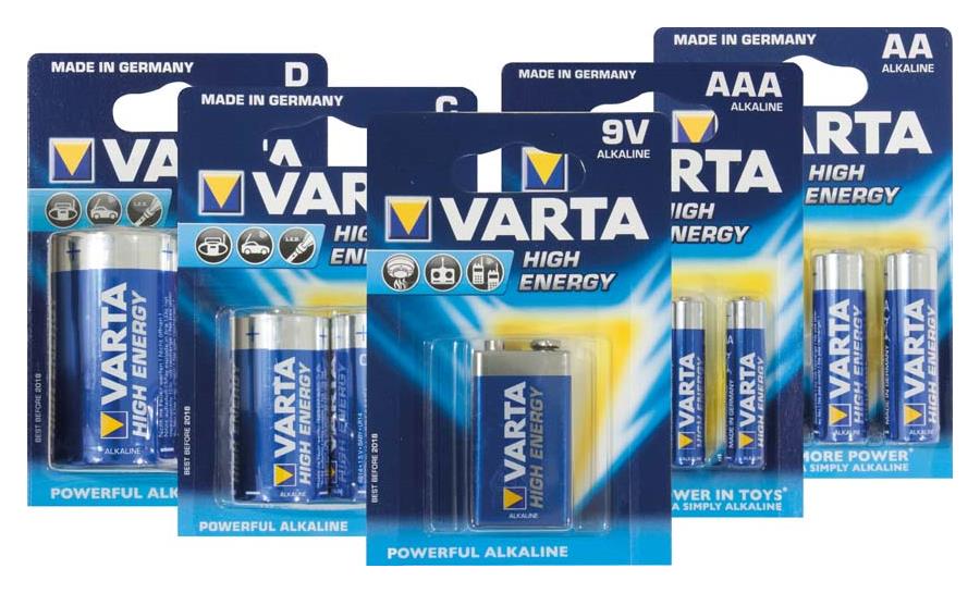 PETEX Zubehoer Batterien Varta High Energy