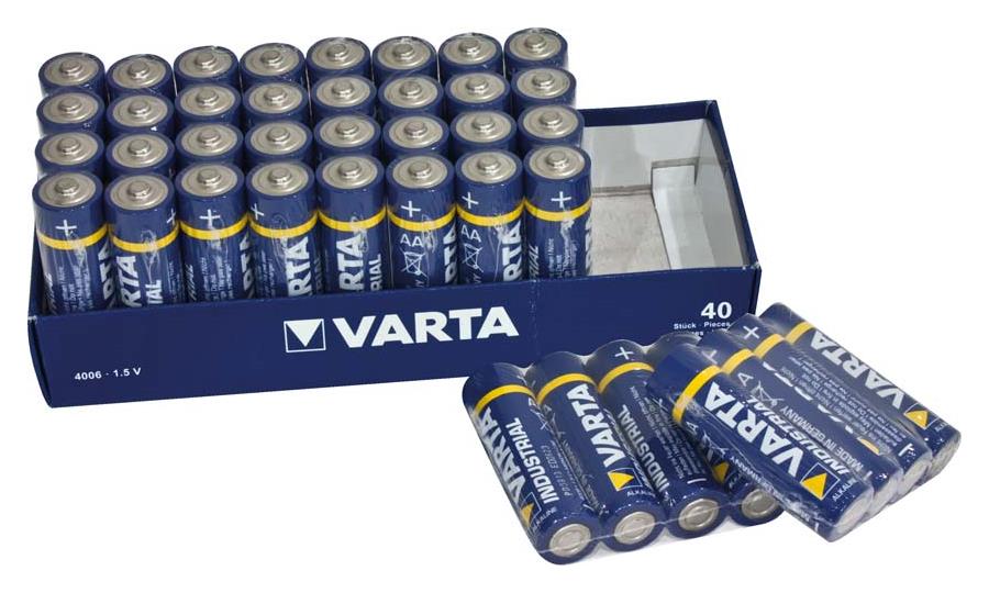 PETEX Zubehoer Batterien Varta Industrial AA