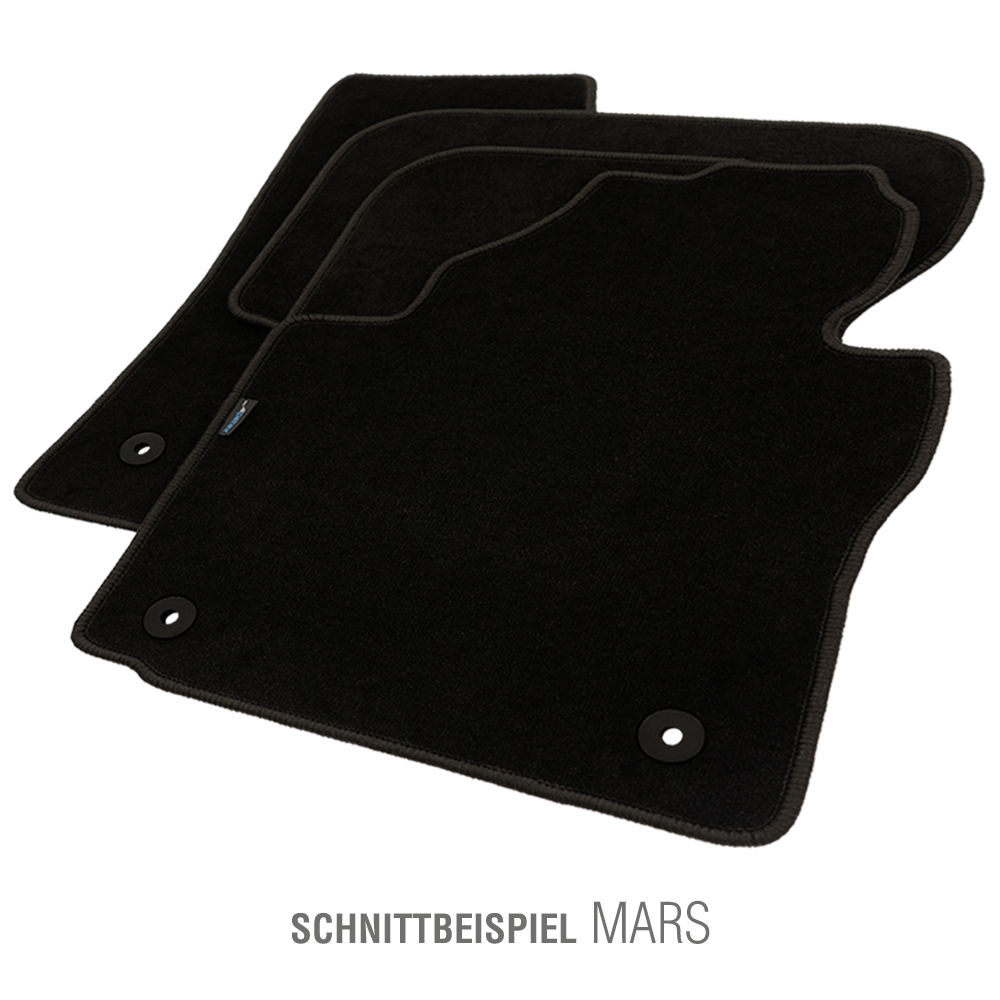 PETEX Passform-Autoteppich Qualtät Mars schwarz