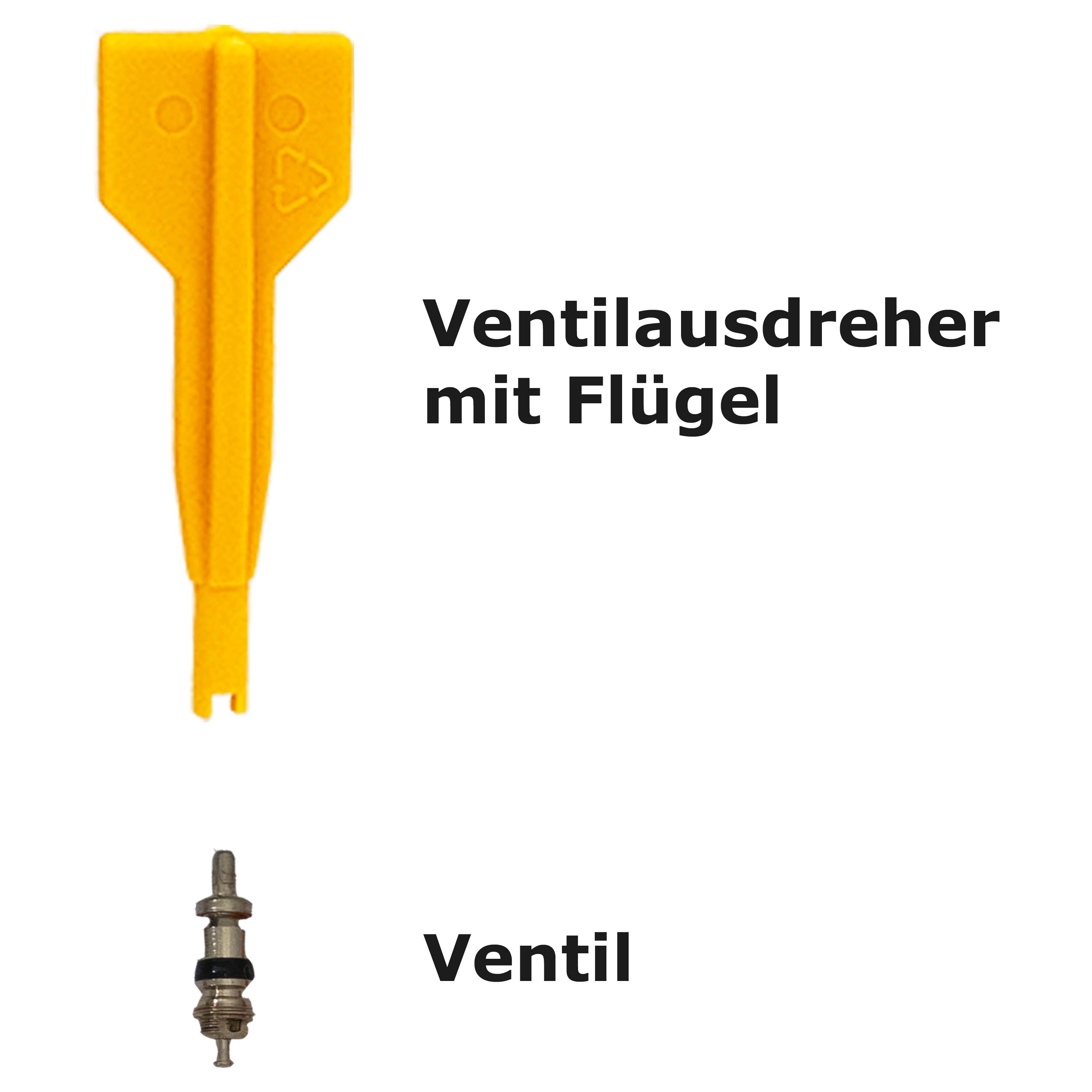 PETEX Reifendichtmittel 450 ml inkl Einfuelldeckel Ventilausdreher mit Fluegel Ersatzventil