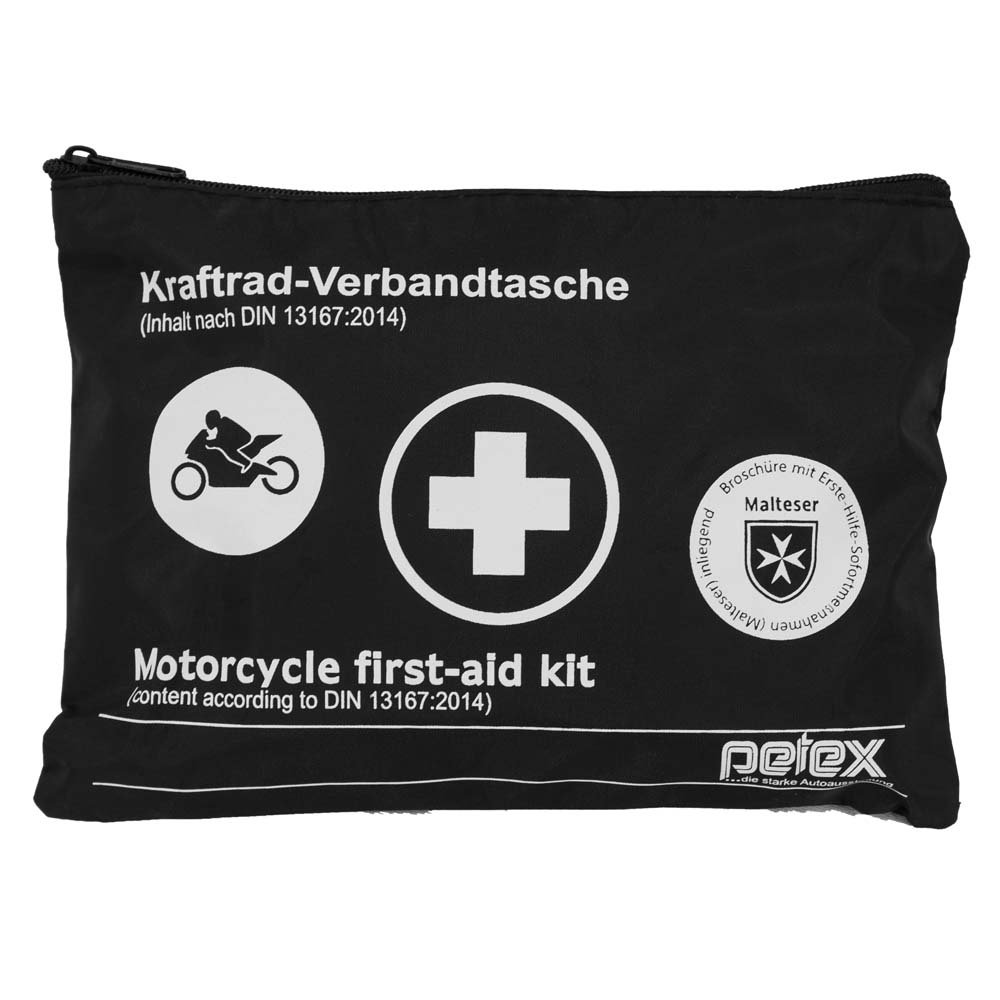 PETEX Sicherheitszubehoer Motorrad-Verbandtasche schwarz