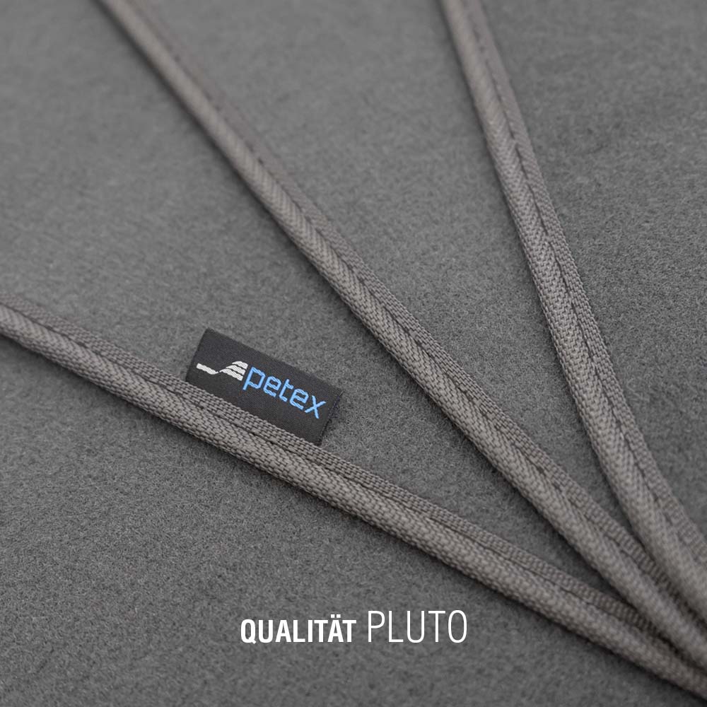 PETEX Universal-Autoteppich Qualtät Pluto schiefer 4-tlg. Detailaufnahme