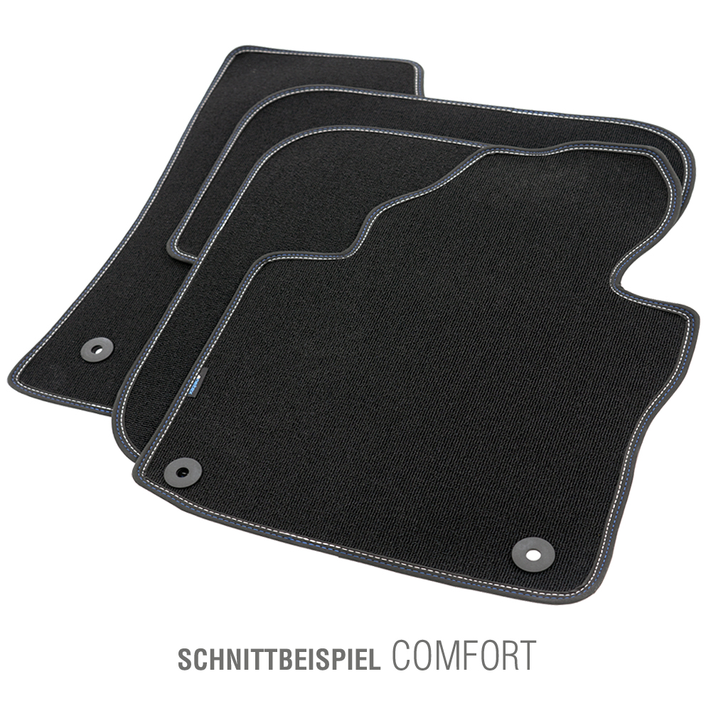 PETEX Passform-Autoteppich Qualtät Comfort blau/silber