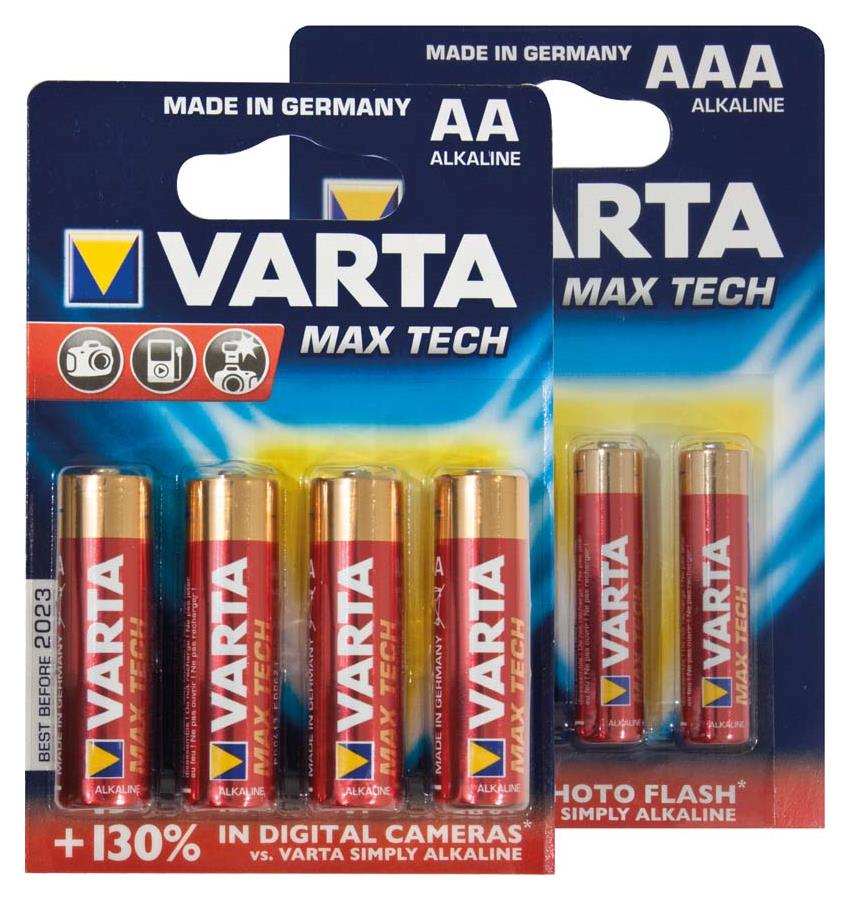 PETEX Zubehoer Batterien Varta Max Tech